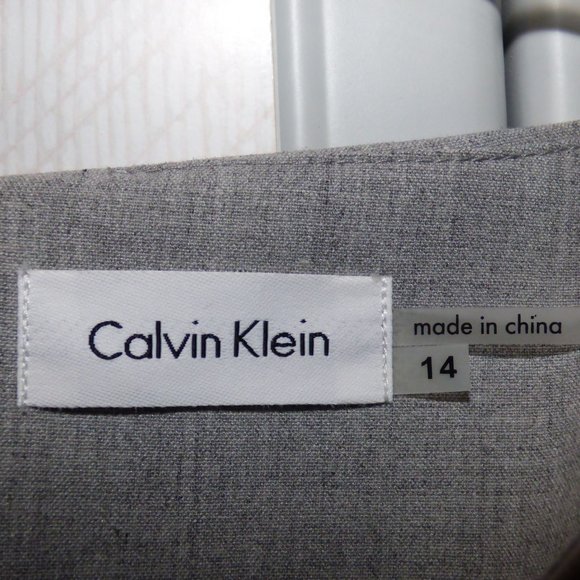 Calvin Klein Light Grey ladies sleeveless dress 14 - Picture 2 of 9